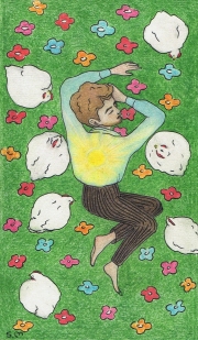 Boy With Chickens